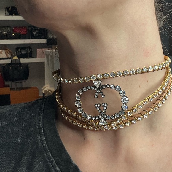 GUCCI CRYSTAL GG choker WOW wow WOW - Picture 13 of 13